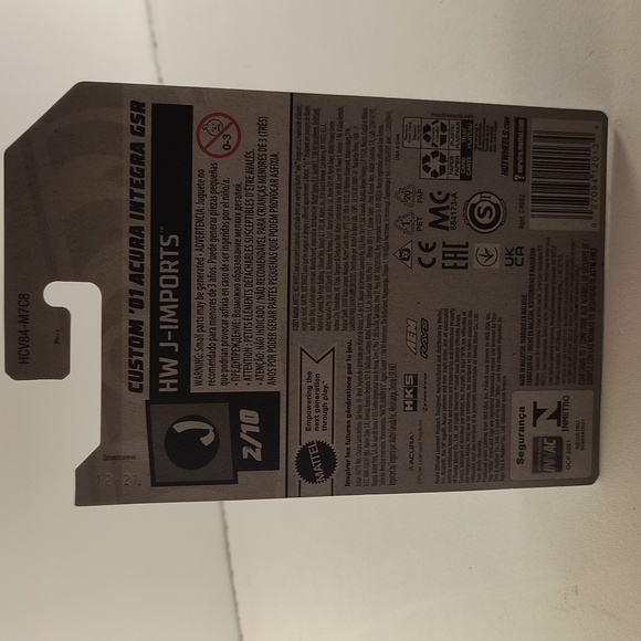 d9 Hot Wheels Custom 01 Acura Integra GSR with shipping protector - Picture 4 of 5